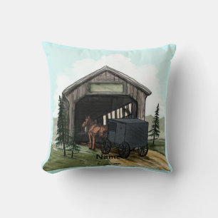 Amish Overdekte Brug Kussen