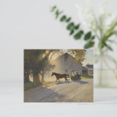 Amish Paarden Schilderij Briefkaart (Staand voorkant)