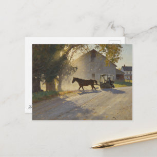 Amish Paarden Schilderij Briefkaart