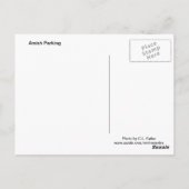 Amish Parking Briefkaart (Achterkant)