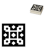 amish quilt art stempel (Gestempeld)