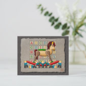 Amish Rocking Horse Briefkaart (Staand voorkant)