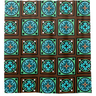 Amish Textile Print Douchegordijn