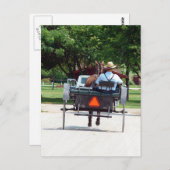 Amish Travel Briefkaart (Voorkant / Achterkant)