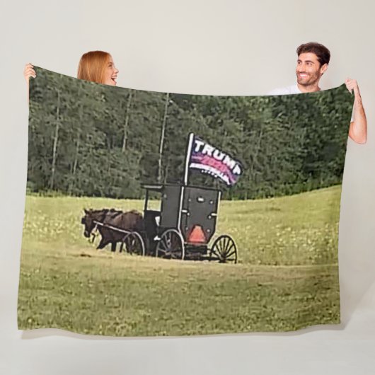 AMISH VOOR TRUMP FLEECE DEKEN (In situ)
