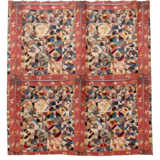 Amish-vriendschapsquilt Douchegordijn (Voorkant)
