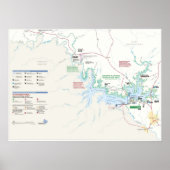Amistad National Recreation Area Map Poster (Voorkant)