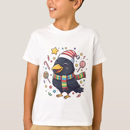 AMITA | Happy Crow - Candy Fun T-shirt (Voorkant)