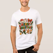 AMITA | Merry Christmas Party Tee Tri-Blend Shirt (Voorkant)