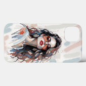 AMITA | Soft Pastel Art Woman Phone Cases (Achterkant (horizontaal))