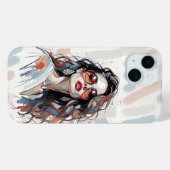 AMITA | Soft Pastel Art Woman Phone Cases (Achterkant (horizontaal))