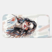 AMITA | Soft Pastel Art Woman Phone Cases (Achterkant (horizontaal))