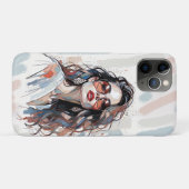 AMITA | Soft Pastel Art Woman Phone Cases (Achterkant (horizontaal))