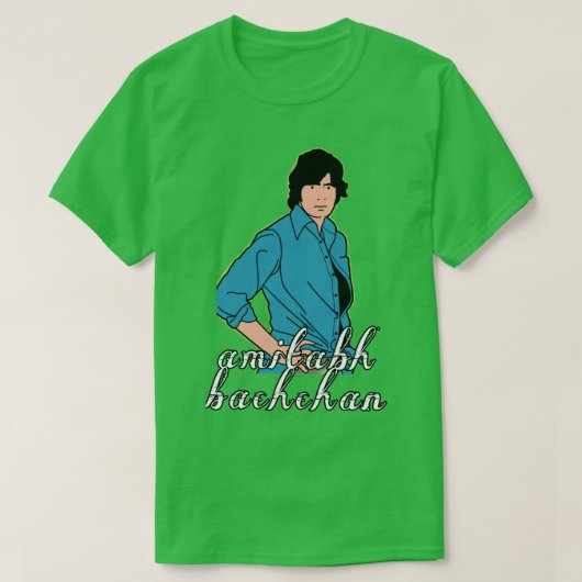 Amitabh Bachchan retro stijl T-shirt (Design voorkant)