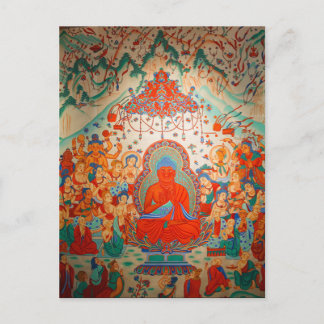 Amitabha Boeddha Sukhavati Pure Land Briefkaart