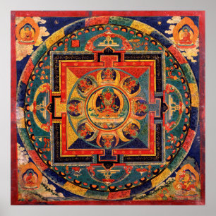 Amitayus Mandala Poster