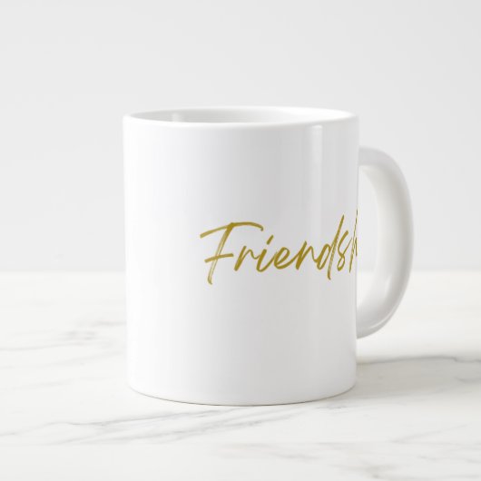 Amitié 20 oz Jumbo Mug (Devant droit)