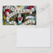 Amitié amour et vérité profil art carte d'appel (Devant / Derrière)