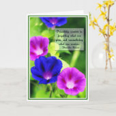 Amitié - carte de voeux de gloires de matin (Fleur jaune)