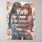 Amitié Citations Inspirationnelles Poster (Devant)