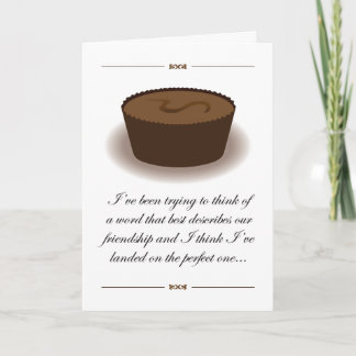Amitié comme carte au chocolat