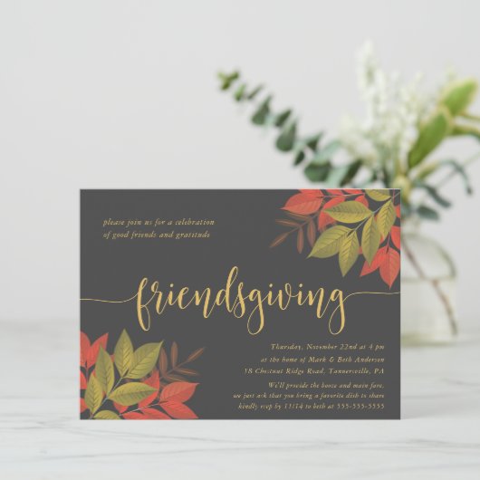 AMITIÉ DÎNER INVITATION | BRILLANT (Debout devant)