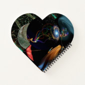 "Amitié fantasque - Carnet en forme de coeur" (Dos)