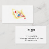 Amitié Japon-États-Unis de ~ standard de cartes de (Devant / Derrière)