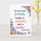 Amitié - Jolie carte florale (Fleur jaune)