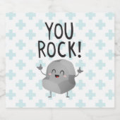 Amitié merci Vous cool rock Étiquette de bouteille (Étiquettes simples)