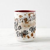 "Amitié : Pas besoin de réapprovisionnement" - Mug (Centre)