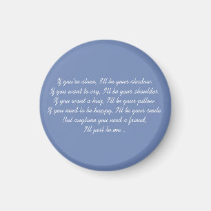 Amitié Poème Magnet