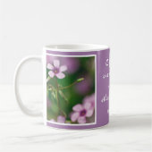 Amitié - tasse rose d'oxalide blanche petite (Gauche)