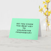 AMITIÉ ? WHISKEY ! CARTE D'ANNIVERSAIRE (Fleur jaune)