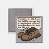 Amitiés et chaussures Magnet (Recto/Verso)