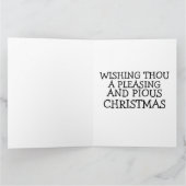 AMITISCHE GRAPPIGE KERSTWenskaart Kaart (Binnen)