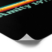 Amity 1975 Retro Sailboat And Sunset Design Idea  Poster (Hoek)