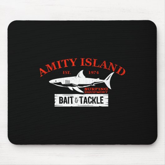Amity Island IT en Tackle Retro Gevist 1 Muismat (Voorkant)