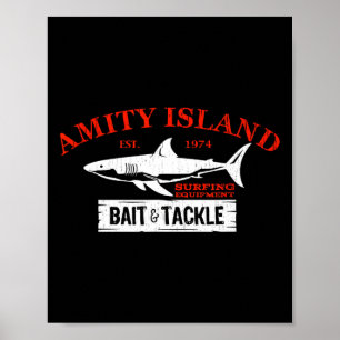 Amity Island IT en Tackle Retro Gevist 1 Poster
