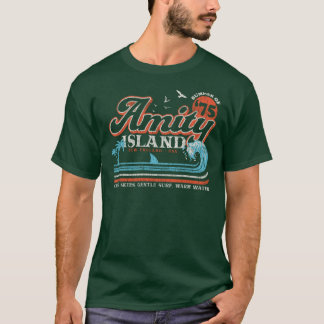 Amity Island Retro Versleten Universal UCS LLC jon T-shirt