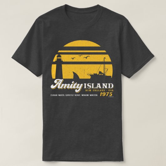 Amity Island Worn Universal UCS LLC T-shirt (Design voorkant)