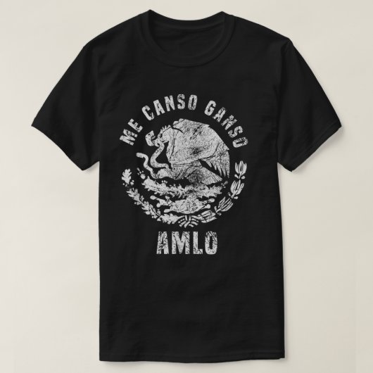 AMLO Andres Manuel Lopez Obrador Presidente de Mex T-shirt (Design voorkant)