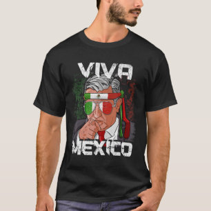 AMLO Viva Mexico Dia de Independencia camiseta Gif T-shirt