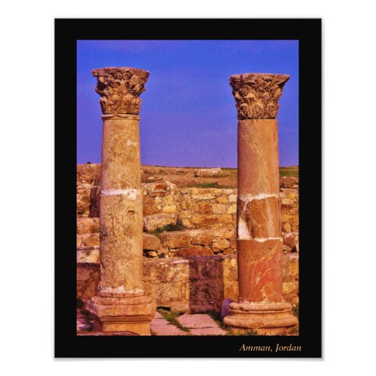 Amman Citadel Foto Afdruk (Voorkant)