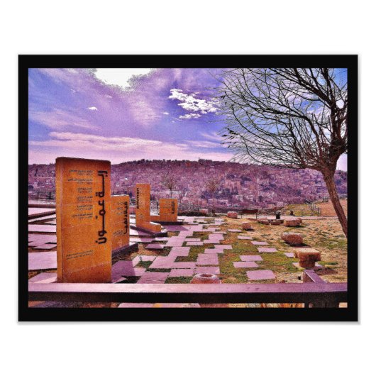 Amman Citadel Foto Afdruk (Voorkant)