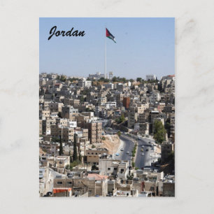 amman city jordan briefkaart