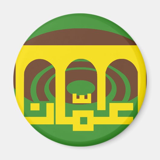 Amman Jordan, Jordaanse vlag Magneet (Voorkant)