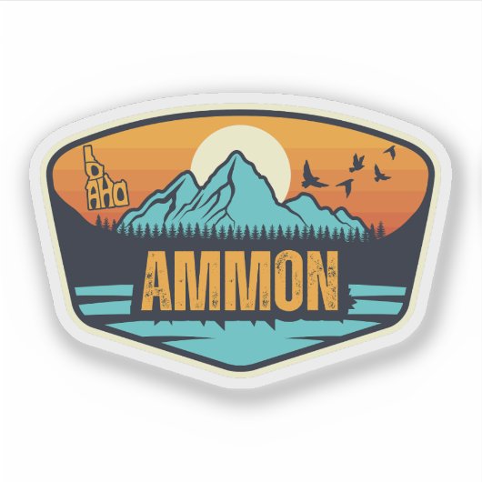 Ammon, Idaho Sticker (Voorkant)