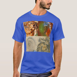 Ammoniet Fossiel Macro Montage T-shirt