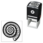 Ammoniet Fossiel - Spiral Seashell Zelfinktende Stempel (In situ)